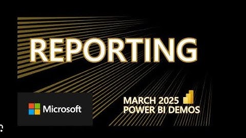 Power BI Demo - Reporting