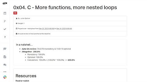 0x04  C   More functions, more nested loops #ALX #ALXGuide #ALXSE  #Low level programming&Algorithm