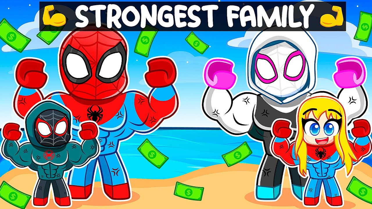 Having a BODY BUILDER Family in Roblox!