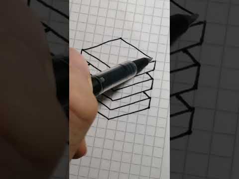Make an Easy Drawing on the Checkered Paper - Make an Easy Drawing on the Checkered Paper