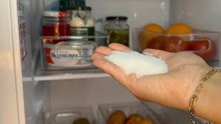 put salt in your fridge and you will be surprised what happens