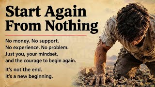 Start Again From Nothing 🔥 || Learn English Through Motivation 🔥 || Level 3 English ✅