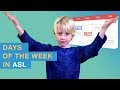 Days of the week in Sign Language - ASL Lesson