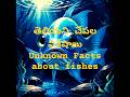 తెలియని చేపల విశేషాలు | Unknown facts about Fishes | Geetha |