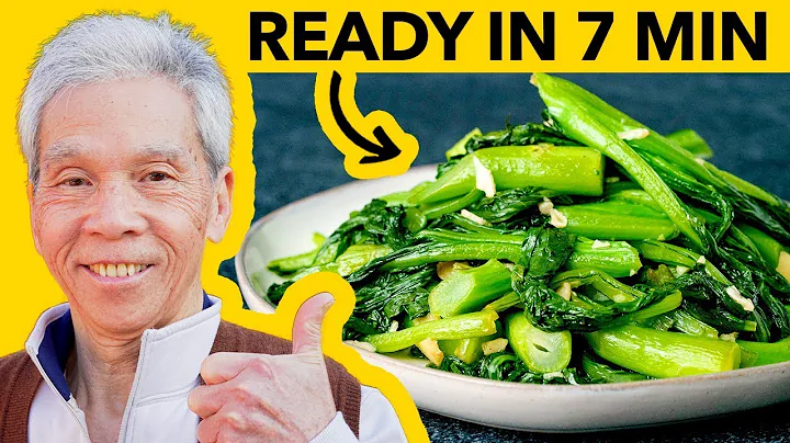 The EASIEST Veggie Stir Fry: Choy Sum with Garlic ()
