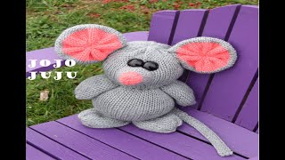 knitting machine easy mouse pattern for newbies
