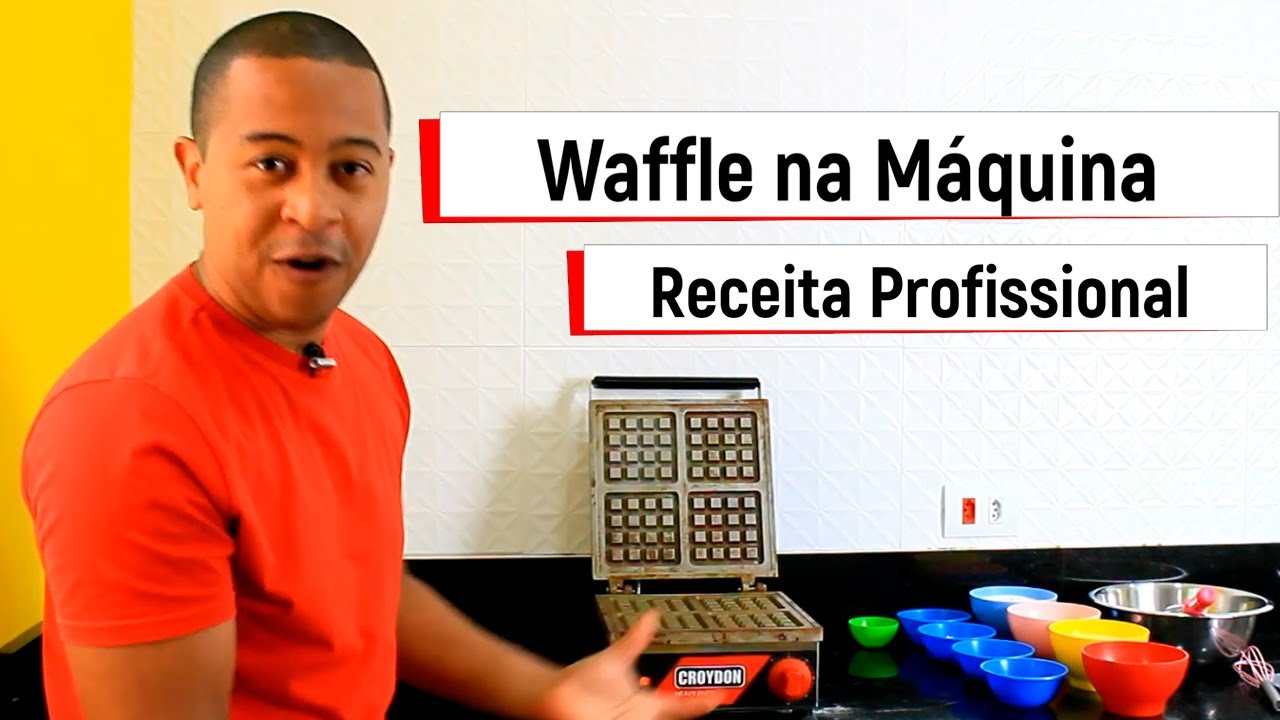 Como fazer Waffle na máquina profissional + Receita
