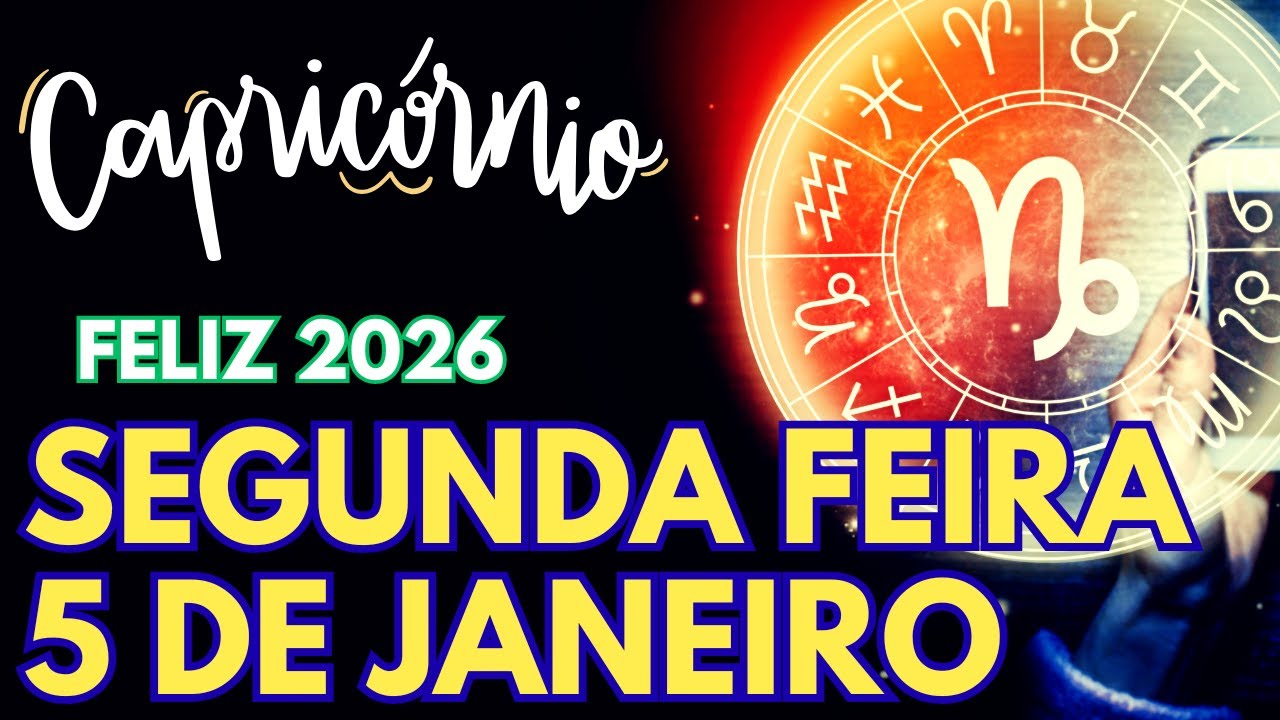 ♑CAPRICÓRNIO, OLHA O QUE VAI ACONTECER NESTA SEGUNDA FEIRA 5 DE JANEIRO DE 2026