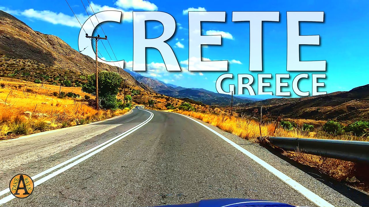 Crete | Greece | Scenic Drive and Breathtaking Views on the Road to Agia Galini | Gentle ASMR