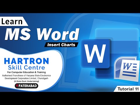 MS Word | Tutorial 11 | Charts | HARTRON SKILL CENTRE FATEHABAD