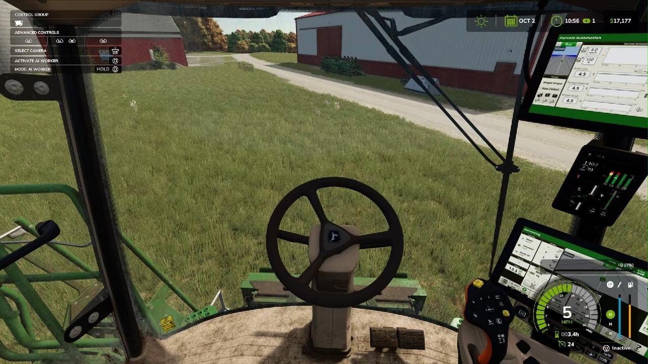Farming Simulator corn harvest and hay work