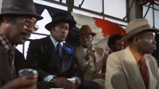John Amos (Kansas City Mack) and Calvin Lockhart (Biggie Smalls) have a few words #BlackCinema