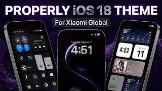 PROPERLY iOS 18 THEME FOR XIAOMI GLOBAL  FULL SYSTEM UI CHANGE_ LIKE IOS 18 screenshot 3