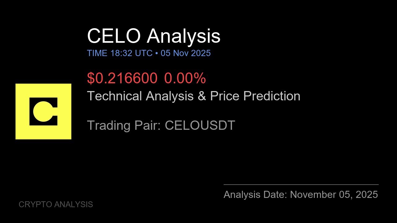 CELO (CELOUSDT) Technical Analysis - Price Prediction & Buy or Sell November 05, 2025