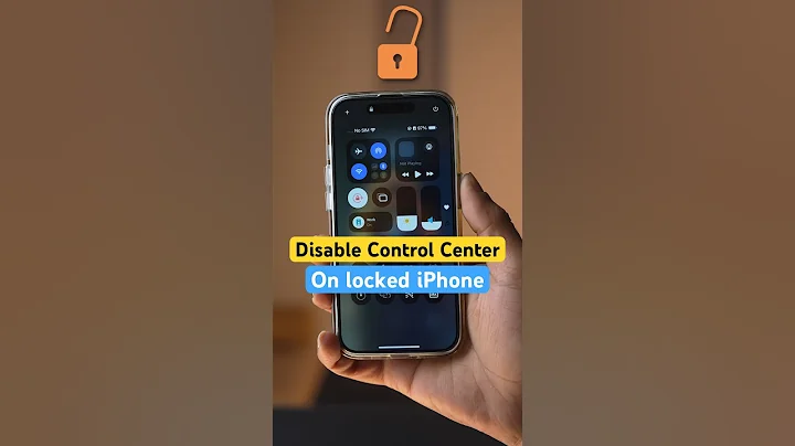 Disable Control Center on a locked iPhone #iphonetips #ios18 #shorts