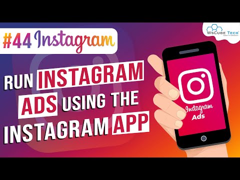 Create Instagram Ads using Instagram App #44 (Step by Step) -  Instagram Growth | WsCube Tech