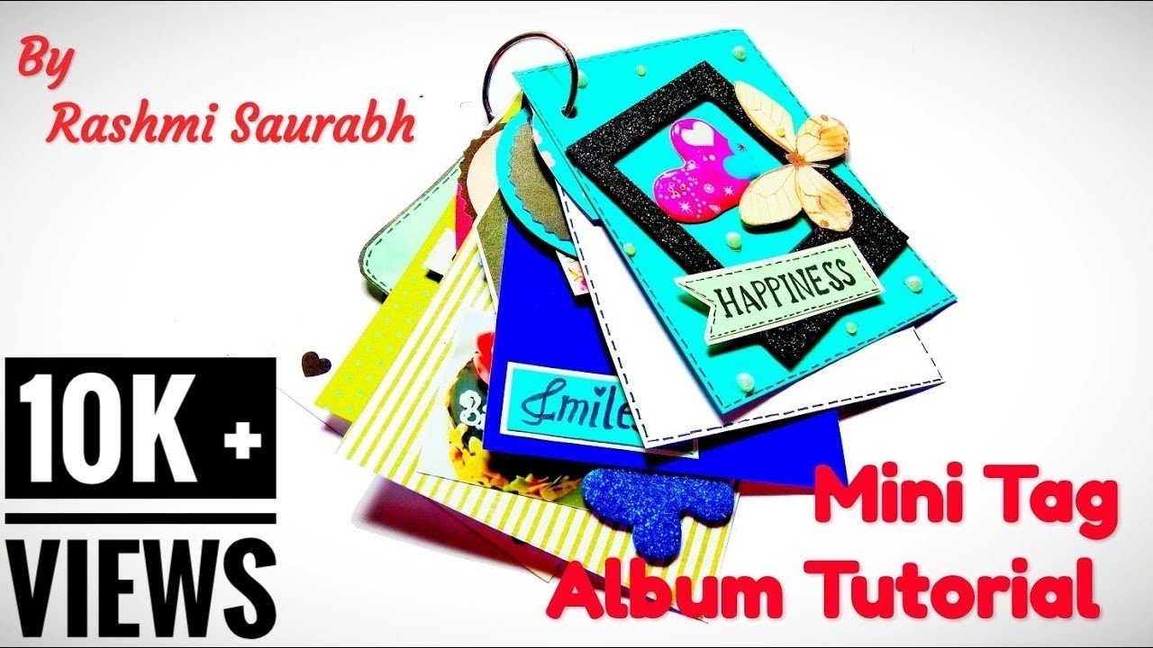 Last Minute Craft | Birthday Mini Tag Album Tutorial | Handmade