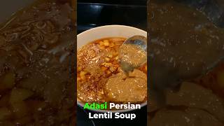 Adasi delicious Persian lentil soup 😋 #shorts