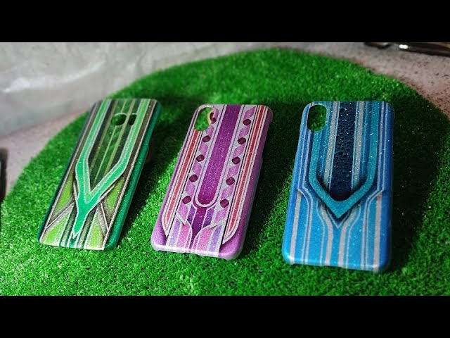 カスタムペイント スケボーデッキ ミューラル ラメ キャンディ