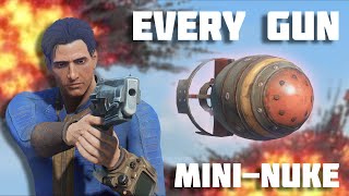 FALLOUT 4 But Every Gun Shoots Mini Nukes - BOS Ending