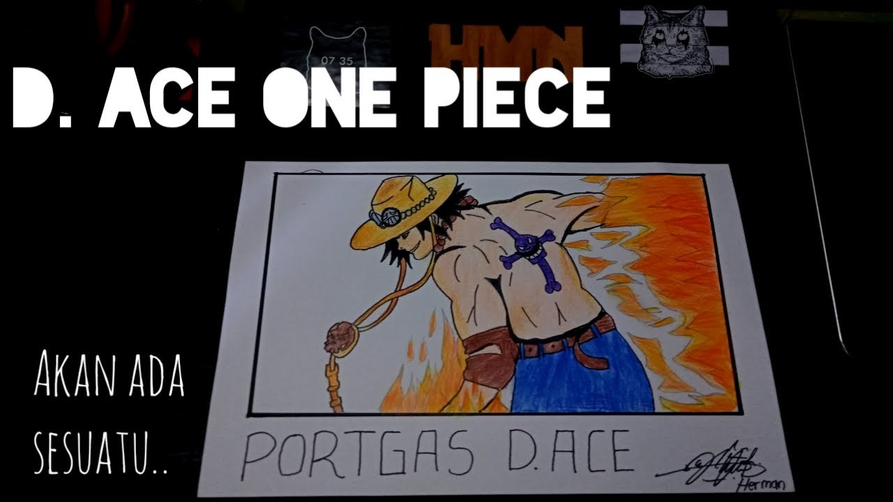 Cara Menggambar Portgas D Ace One Piece Youtube