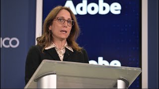 Celebrity Executive Remarks from Adobe's Louise Pentland | POLITICO AI & Tech Summit Profile