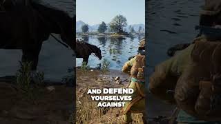 In this game you explore a beautiful and harsh world on horseback