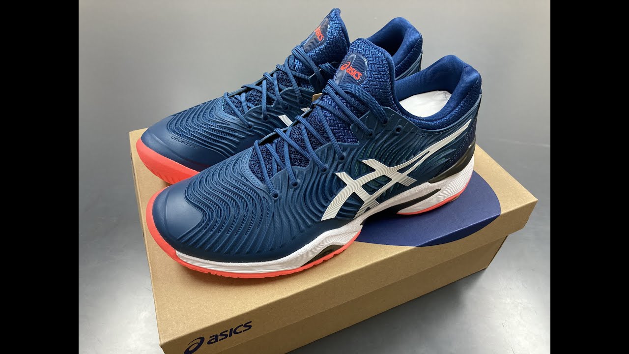 Đập Hộp Giày Tennis Asics Court FF 2 Novak Mako Blue... - youtube