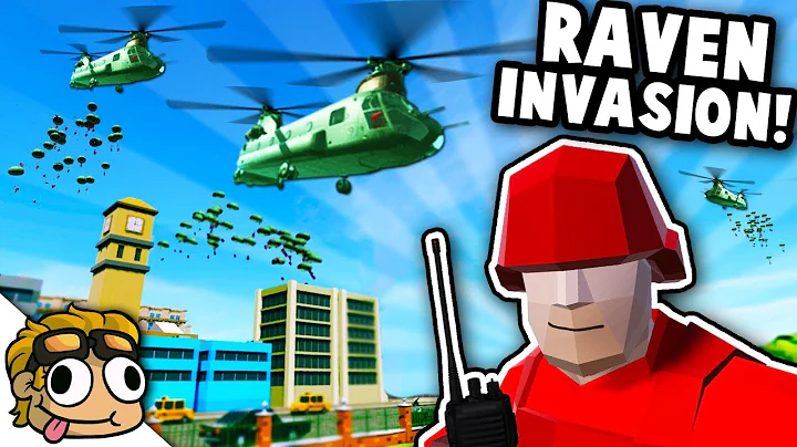 CITY INVASION WITH CHINOOK TRANSPORT HELICOPTERS! | Ravenfield Best Mod Gameplay