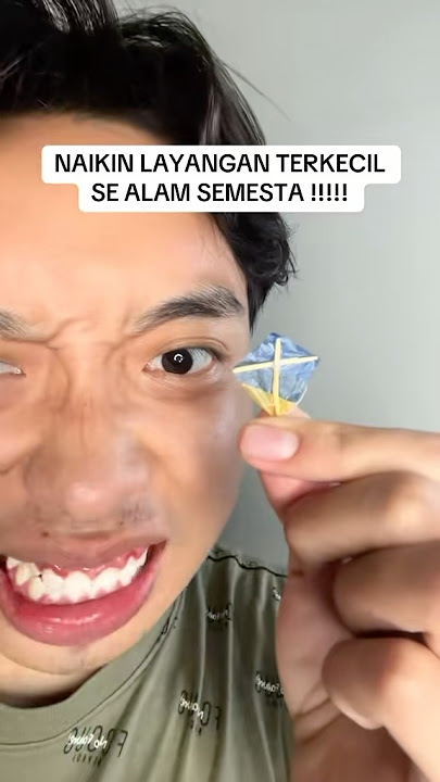 NAIKIN LAYANGAN TERKECIL SE ALAM SEMESTAAA!!!! #shorts