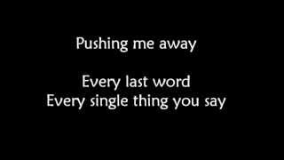 Jonas Brothers - Pushing Me Away (Lyrics on Screen) chords