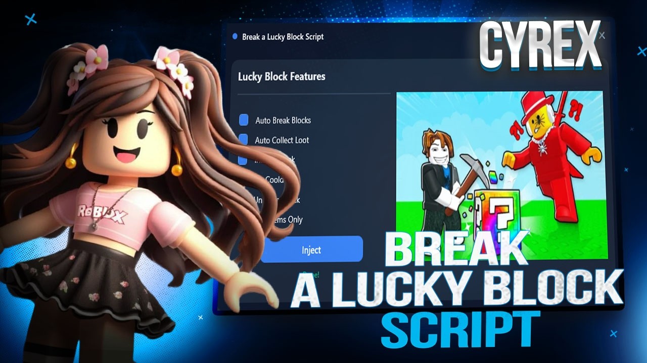 BREAK A LUCKY BLOCK SCRIPT *NO KEY* - BEST AUTO FARM LUCKY, FREEZE SAMMY, AUTO GOD & MORE!