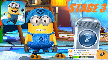 Minion Rush Scater Minion Stage 3 milestone 4/7 Special Mission Polar Expedition iOS / android