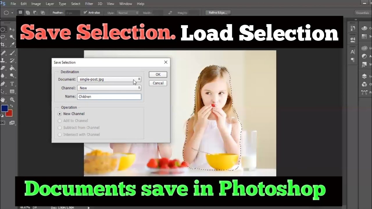 Adobe ps.Class6 3rd part.Load selection.Save selection.How to create