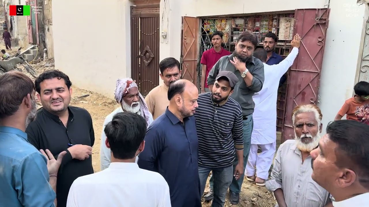 پاکستان پیپلز پارٹی پی ایس۔122 کی جانب سے ہونے والے ترقیاتی کاموں کا وزٹ کیا