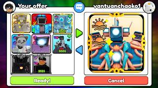 Trading All Units For Good Offer in Skibidi Masters Tower Defense!