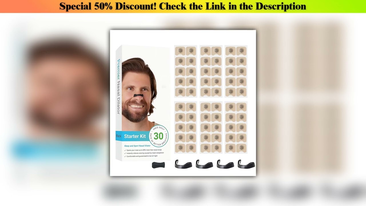Slide 30 Days/Box Nasal Breathing Dilators Starter Kit Magnetic Nose Strips Increase Sports Air Int
