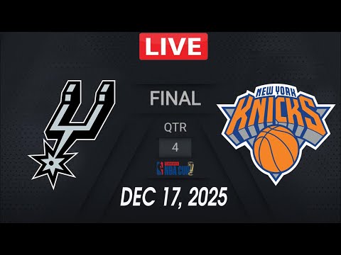 Video NBA LIVE! San Antonio Spurs vs New York Knicks December 17, 2025 NBA Cup Finals LIVE
