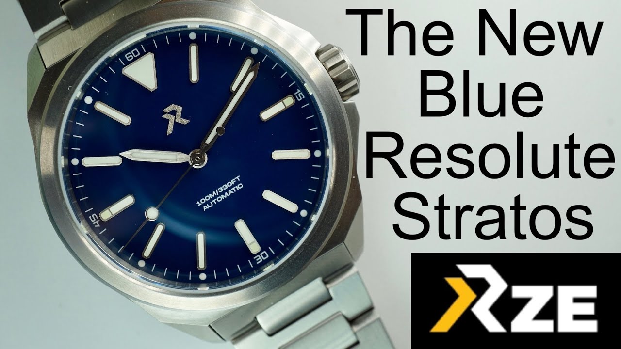 New Blue Enamel Dial Resolute Stratos From RZE