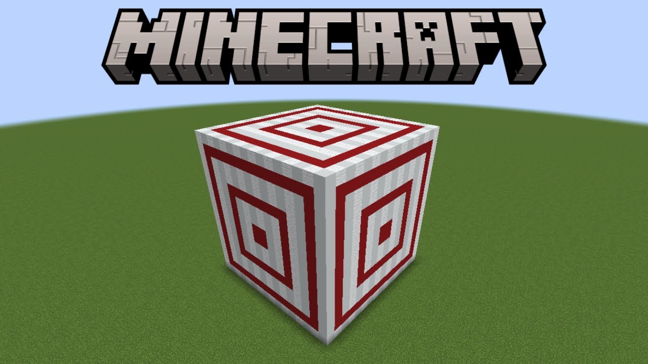 How To Build Giant Target Block In Minecraft - YouTube