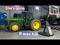 Dads tractor has left the building