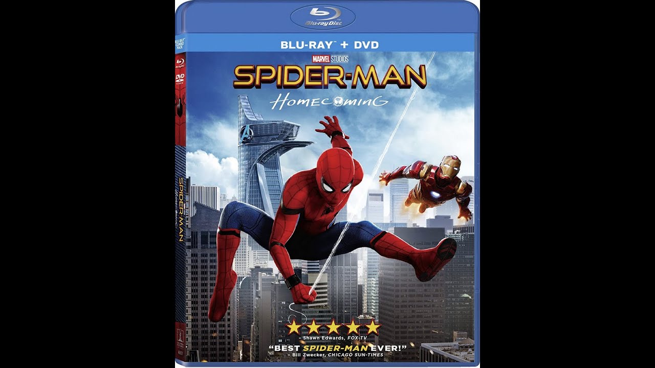 Opening to Spider-Man Homecoming 2017 Disney Blu-ray