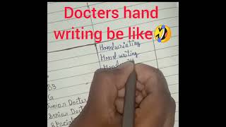 Doctor's Handwritings || Amusing Handwriting || #shorts