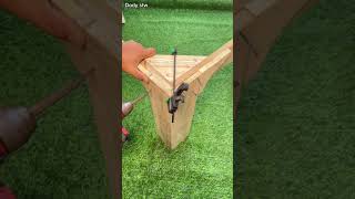 Unique table leg connection trick✅ #tipsntricks #woodworking #diy #woodscraft #tutorial #shortvideo