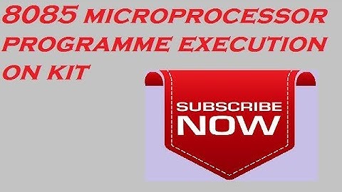Addition and subtraction instructions of 8085 microprocessor