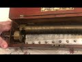 LeCOULTRE FRERES early key wing music box with 12” cylinder and 84 tooth comb