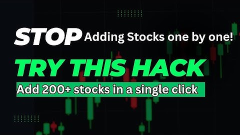 Add 200+ Stocks to Fyers Watchlist in 1 Click – Quick Fix for Traders🔥 (Hindi) #dhan #fyers