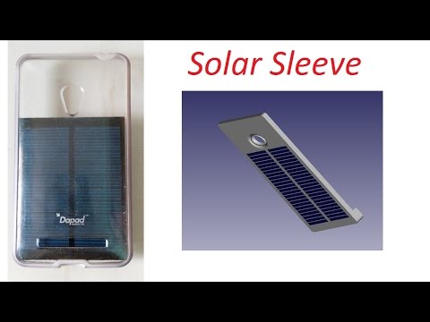 Solar Powered Sleeve For Mobile Phones