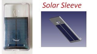 solar powered sleeve for mobile phones