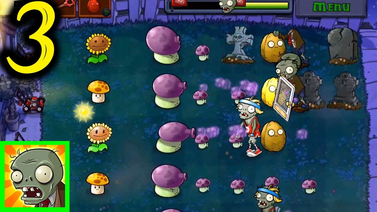 Plant Vs Zombies Gameplay Walkthrough - Part 3 ( Android / iOS ) - YouTube